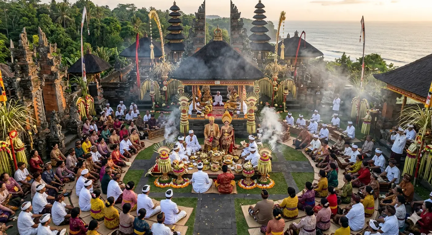 Sacred Traditional Balinese Wedding Ceremony